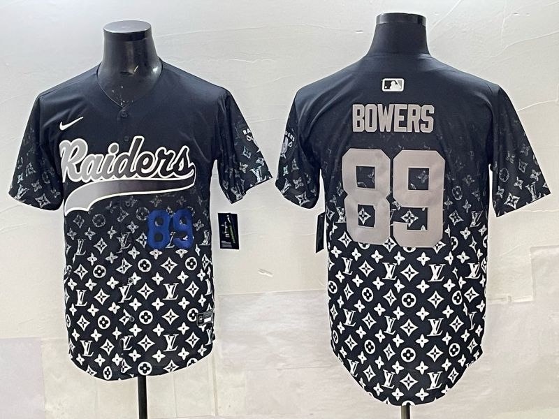 Men 2025 Nike Oakland Raiders #89 Bowers black Limited NFL Jersey 01->oakland raiders->NFL Jersey